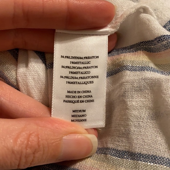 Rails Angelina Ryland Stripe Linen Mini Dress NWT - Picture 4 of 5